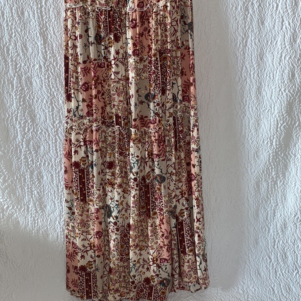 Anthropologie DREW Naomi Halter Tiered Ruffle Maxi Dress - Picture 4 of 9